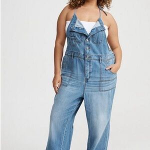 Torrid Light Blue Denim Overalls NWT